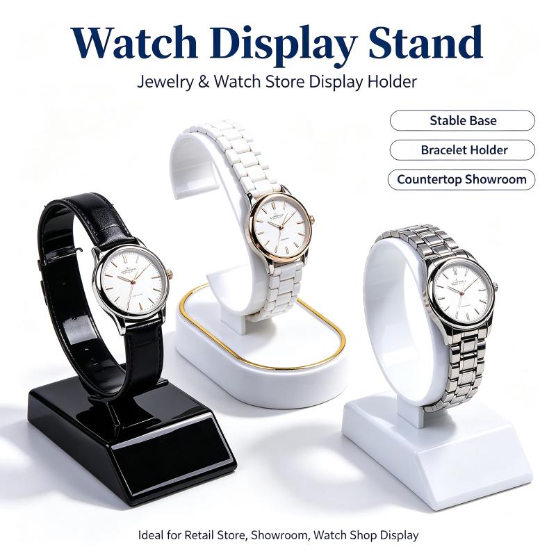 Jewelry And Watches Inc - Rak Pajangan Jam Tangan Model C-Ring,