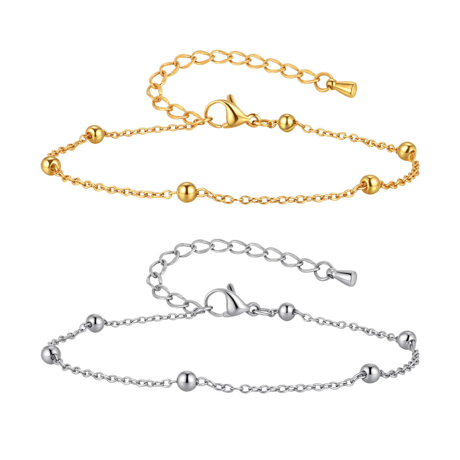 Jc Jewelry & Watches Photos - Gelang Kaki Rantai Manik-manik Baja Tahan